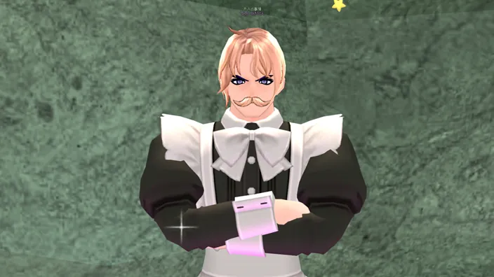 メイド服を着たジャイアント男性キャラ